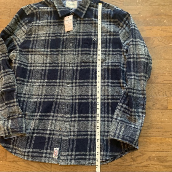 Flag & Anthem Northway LS Single Pocket Flannel Shirt | XL | Navy/Grey NEW!! - Picture 13 of 13